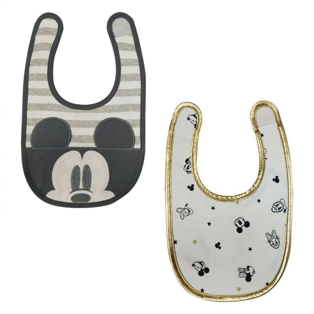 Disney Store Mickey Mouse 2pc Bib Set Baby